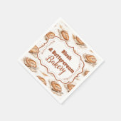 Vintage-Buttercreme-Bäckereigeschäft Serviette (Ecke)