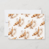 Vintage-Buttercreme-Bäckereimarke Dankeskarte (Rückseite)