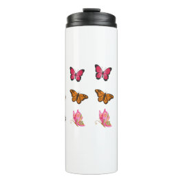 Vintage Butterflies – Colorful Entomology Illustra Thermosbecher