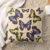 Vintage Butterflies Kissen (Decke)