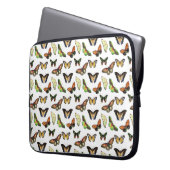 Vintage Butterflies Laptopschutzhülle (Vorderseite Links)