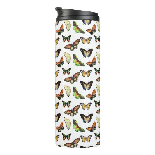 Vintage Butterflies Thermosbecher (Nach rechts gedreht)