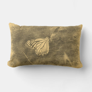 Vintage Butterfly auf Blüte #2 - Kissen