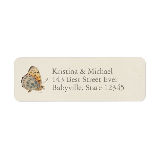 Vintage Butterfly Baby Shower (Vorne)