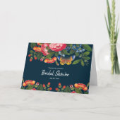 Vintage Butterfly Bridal Karte (Vorderseite)