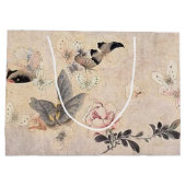 Vintage Butterfly-Geschenktasche Große Geschenktüte (Rückseite)