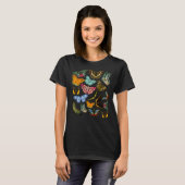 Vintage Butterfly-Illustrationen T-Shirt (Vorne ganz)