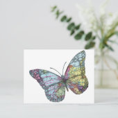 Vintage Butterfly-Karte Postkarte (Stehend Vorderseite)