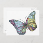 Vintage Butterfly-Karte Postkarte (Vorne/Hinten)