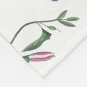 Vintage Butterfly & Moth-Malerei Fleecedecke (Ecke)