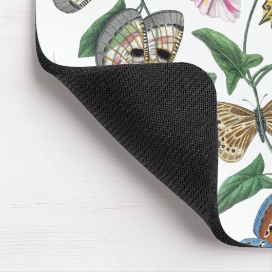 Vintage Butterfly & Moth-Malerei Mousepad (Ecke)