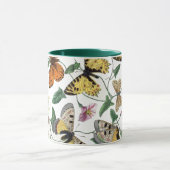 Vintage Butterfly & Moth-Malerei Tasse (Zentrum)