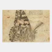 Vintage Butterfly Rustic Style | Geschenkpapier Set (Vorderseite 3)