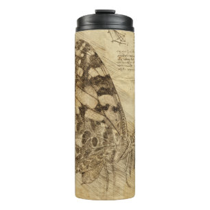 Vintage Butterfly Rustic Style Thermosbecher