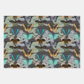 Vintage Butterfly & Schlange Gotische Natur Geschenkpapier Set (Vorderseite 3)