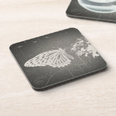 Vintage Butterfly-Untersetzer Getränkeuntersetzer (Linke Seite)