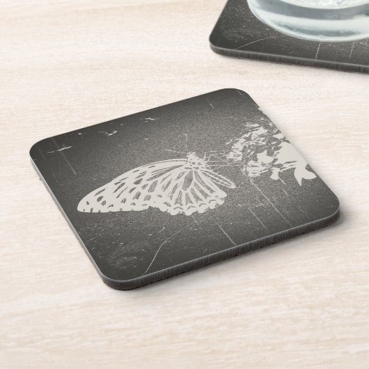 Vintage Butterfly-Untersetzer Getränkeuntersetzer (Linke Seite)