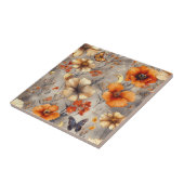 Vintage Butterfly Wildflower (12) Fliese (Seite)