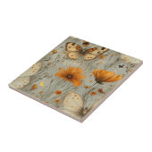 Vintage Butterfly Wildflower (1) Fliese (Seite)