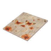 Vintage Butterfly Wildflower (3) Fliese (Seite)