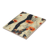 Vintage Butterfly Wildflower (6) Fliese (Seite)