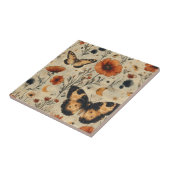 Vintage Butterfly Wildflower (7) Fliese (Seite)