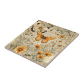 Vintage Butterfly Wildflower (9) Fliese (Seite)