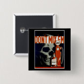 Vintage-Button „Don’t Mix ‘Em“ Button (Vorne & Hinten)