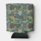 Vintage Button-Up-Girl-Frösche Dosenkühler (Rückseite)