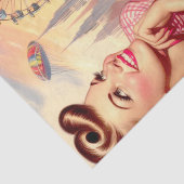 Vintage Button-Up-Illustration Seidenpapier (Ausschnitt)