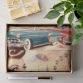 Vintage Button-Up-Illustration Seidenpapier (Geschenk)