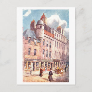 Vintage Byron's House, Aberdeen, Schottland,  Postkarte