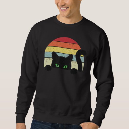 Vintage Ca Retro Kitten Cats Sweatshirt (Vorderseite)