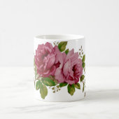 Vintage Cabbage Rose Elegance  Kaffeetasse (Mittel)
