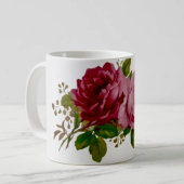 Vintage Cabbage Rose Elegance  Kaffeetasse