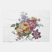 Vintage Cabbage Rose Elegance  Kitchen Towels Geschirrtuch (Horizontal)
