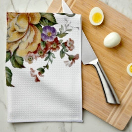 Vintage Cabbage Rose Elegance  Kitchen Towels Geschirrtuch