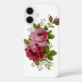 Vintage Cabbage Rose Elegance Phone Case (Rückseite)
