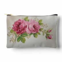 Vintage Cabbage-Rose Elegante Print Cut Sew Bag