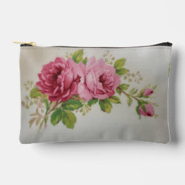 Vintage Cabbage-Rose Elegante Print Cut Sew Bag Zubehörtasche