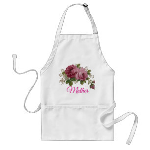 Vintage Cabbage Rose Eleganz  Schürze