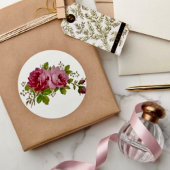 Vintage Cabbage Rose Eleganz Sticker