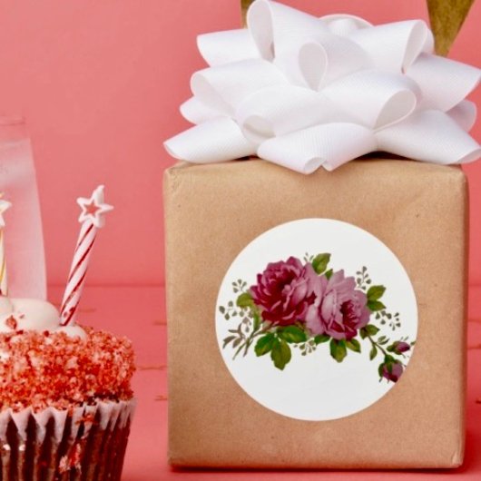 Vintage Cabbage Rose Eleganz Sticker