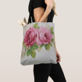 Vintage Cabbage Rose Parco Tassino Tasche (Von Nahem)