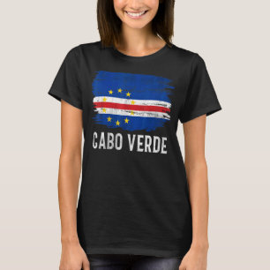 Vintage Cabo Verde-Flagge für Cabo Verdeaner T-Shirt