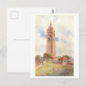Vintage Cabot Tower, Bristol Postkarte (Vorne/Hinten)