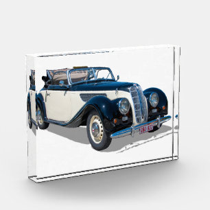 Vintage Cabrio Automobil Übertragung Fotoblock