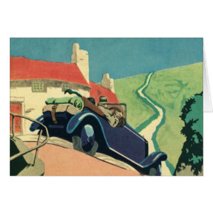 Vintage-Cabrio-Autorundreise auf dem Land