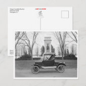 Vintage Cabrio-Roadster Postkarte (Vorne/Hinten)