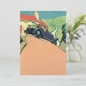 Vintage Cabrio-Straße im Land (Stehend Vorderseite)